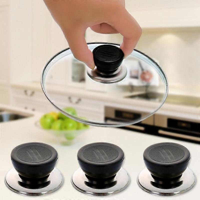 4pcs Kitchen Pot Lid Knobs Universal Pan Lid Holding Tops Replacement Lid Hand Grip Knob Handle Resistant Tool