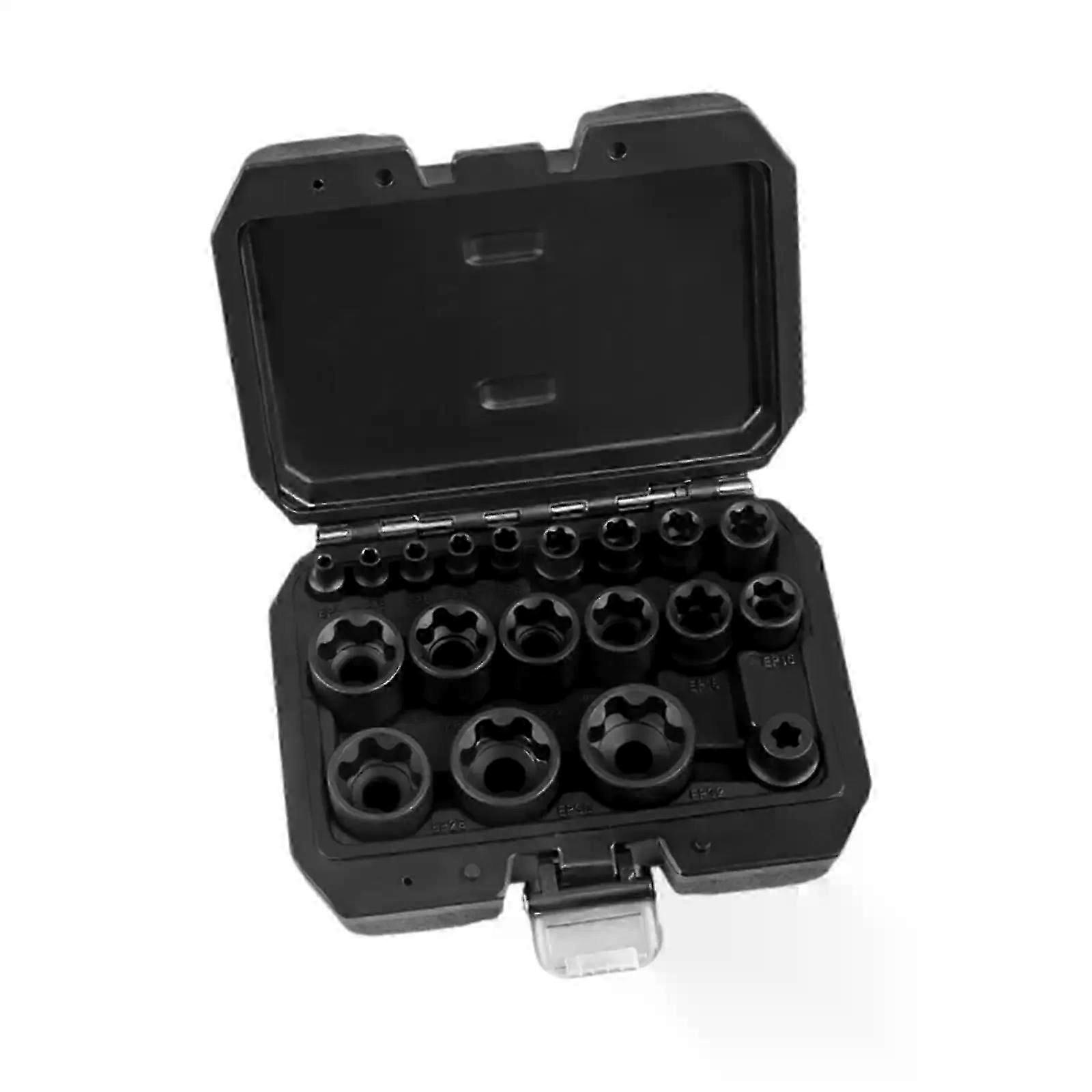 19x EP Socket Set Storage Case High Performance External Torx Plus Socket