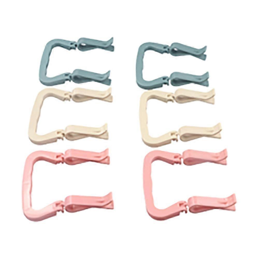 6Pcs NonSlip Trash Can Bag Clips with Handle, Durable Garbage Bag Holder for Kitchen