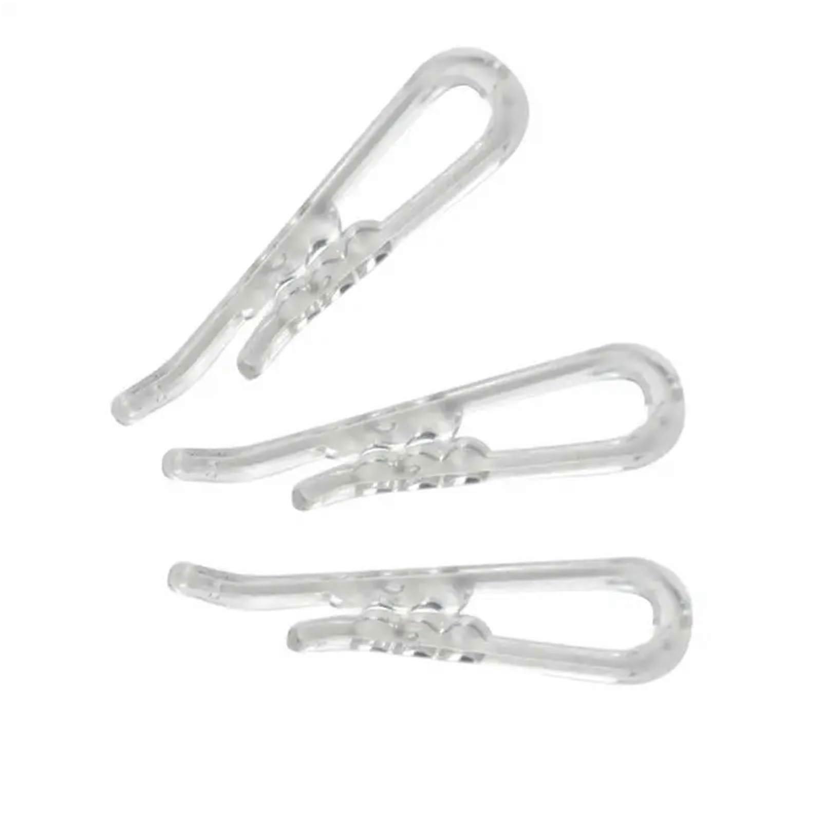 Clear Plastic Clothing Clips 1000pcs Transparent Gentle Grip Rust Resistant Garment Display Use