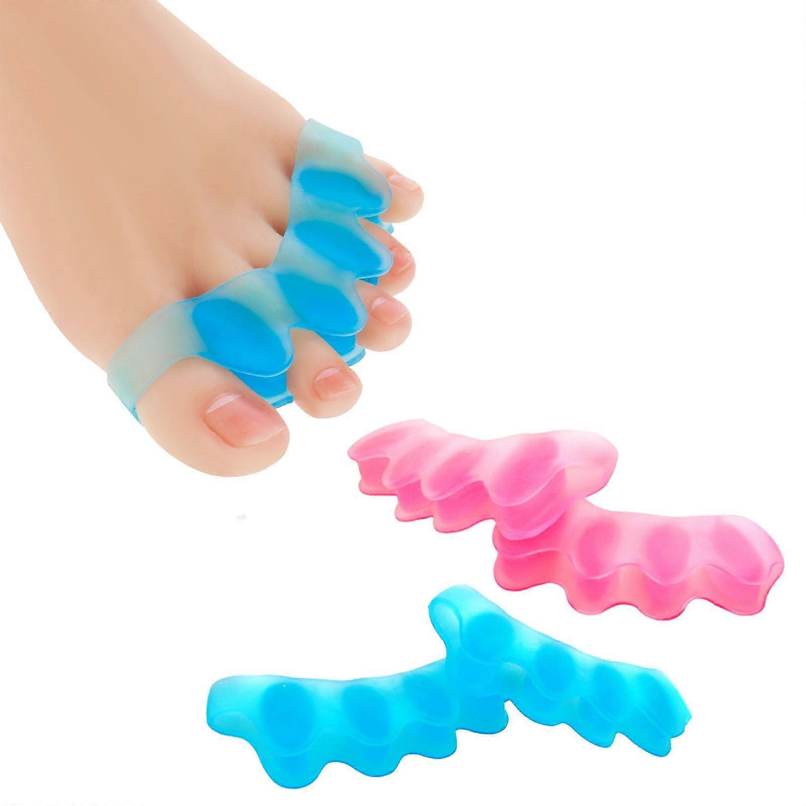 Toe Separators Gel Bunion Correctors Silicone Toe Spacers for Overlapping Toes and Foot Alignment