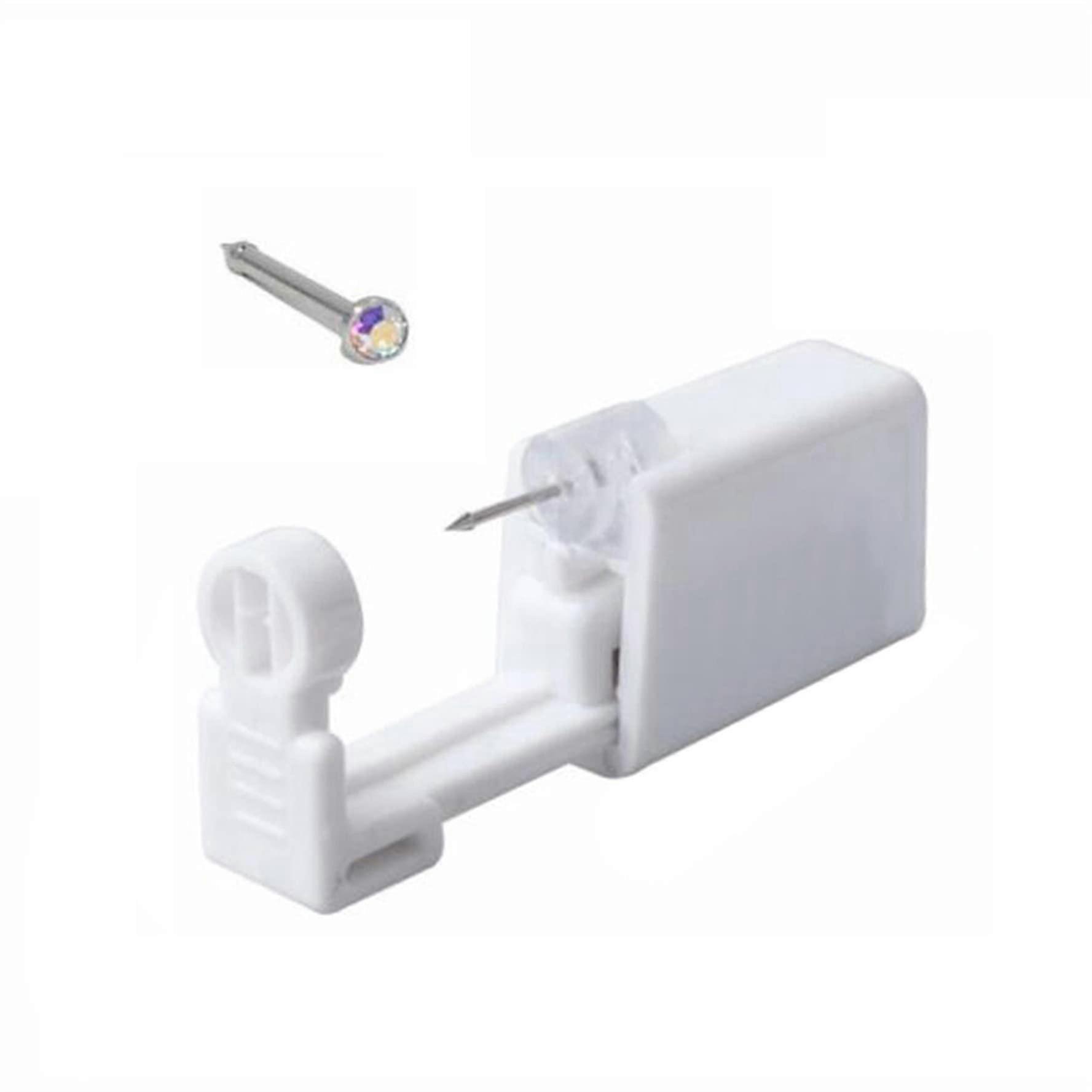Self Nose Piercing Kit with Builtin Stud, Single Use Tool for Safe Home Nose Piercing, Colorful