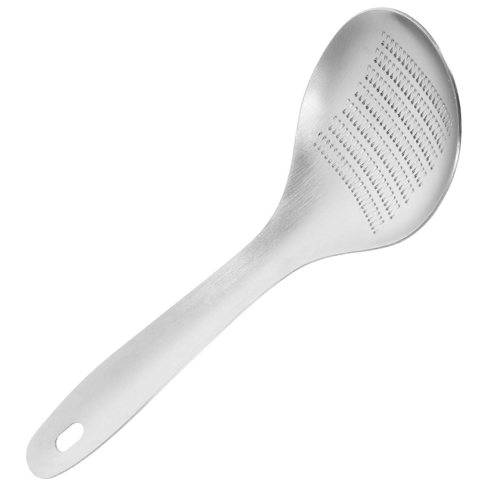 Stainless Steel Garlic Press Spoon and Ginger Grater Ergonomic MultiFunction Kitchen Tool