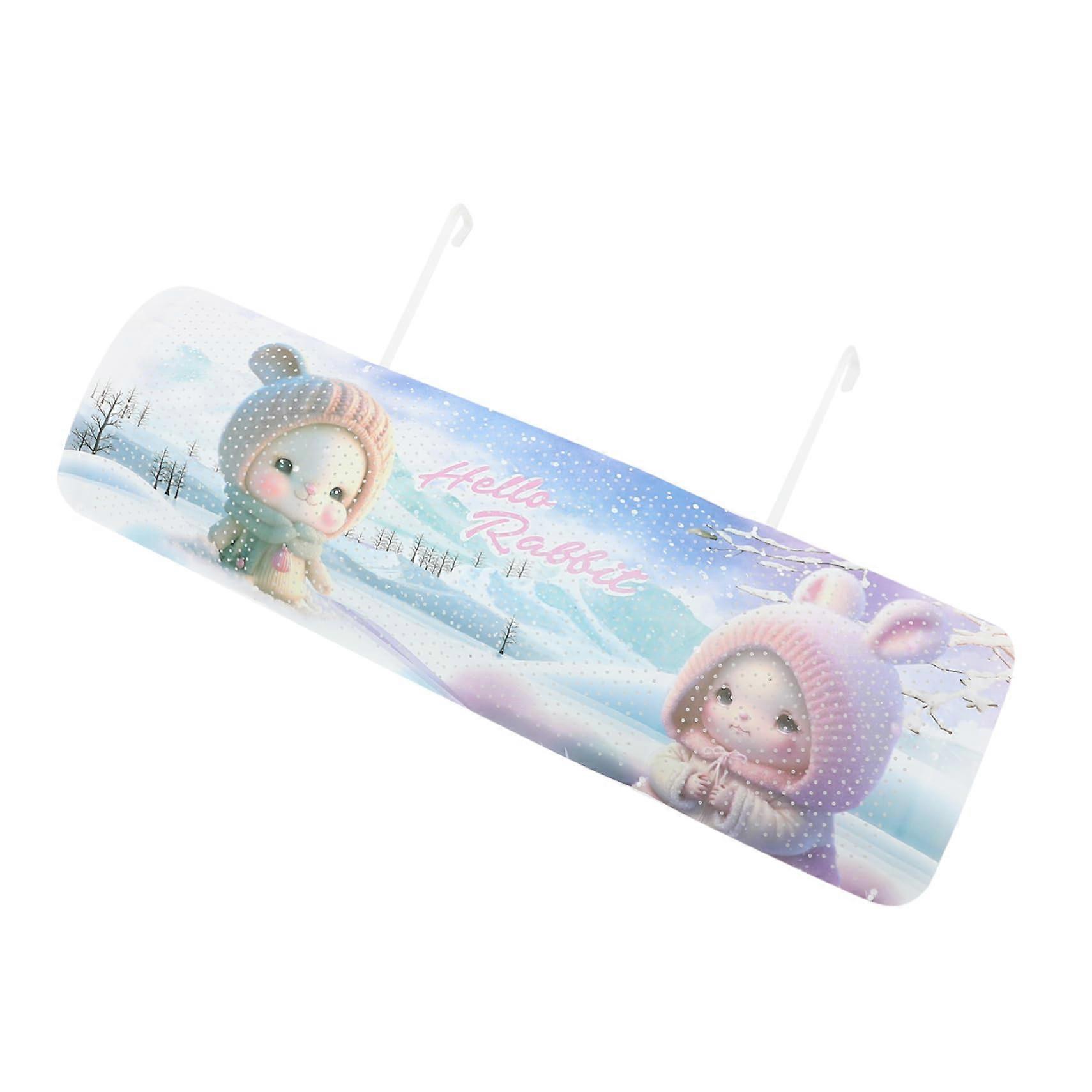 Air Conditioner Deflector with Adjustable Wind Direction, NoDrill Install, Cute Rabbit Design