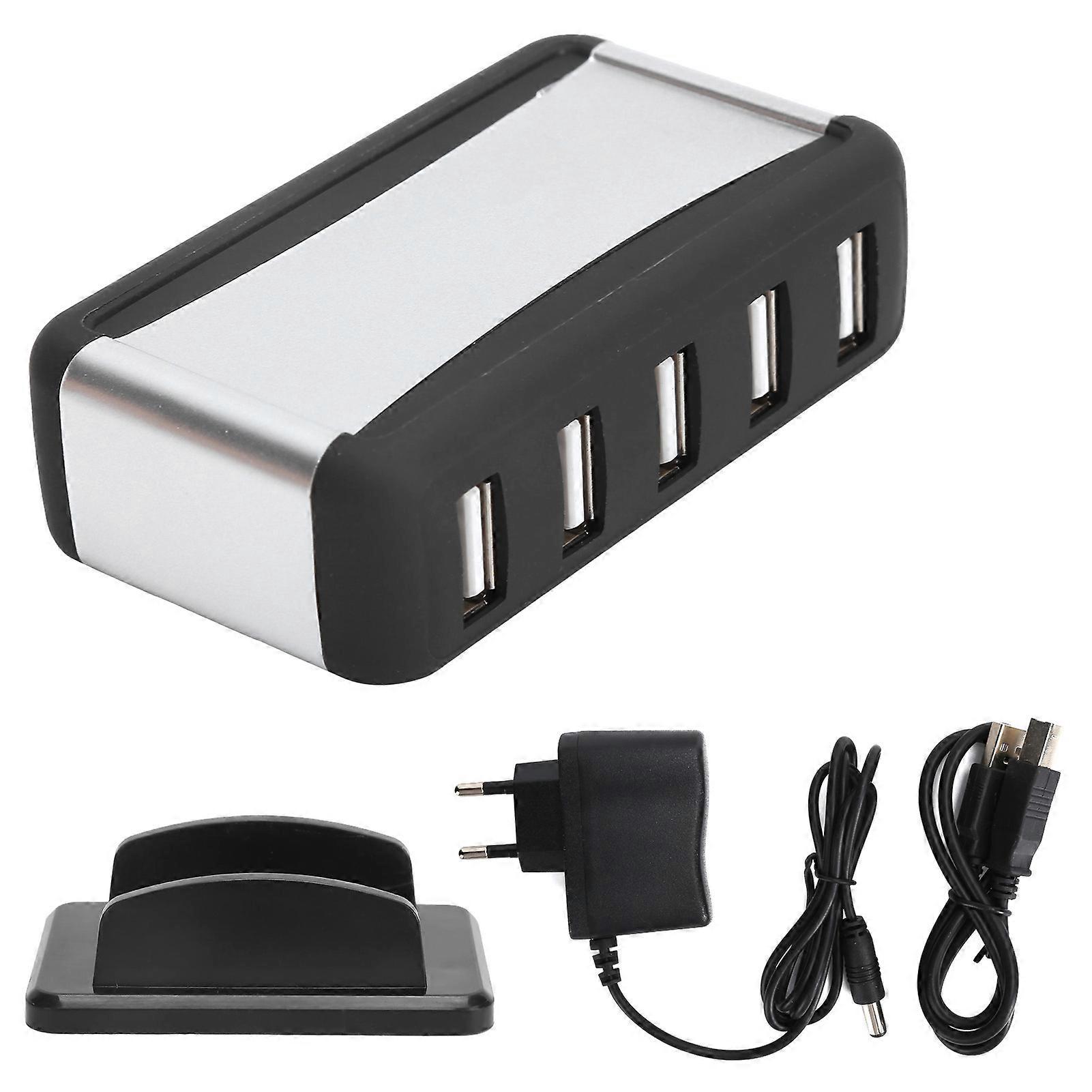 High-Speed 7-Port USB Hub with Power Supply for Stable, Efficient Multi-Device Charging