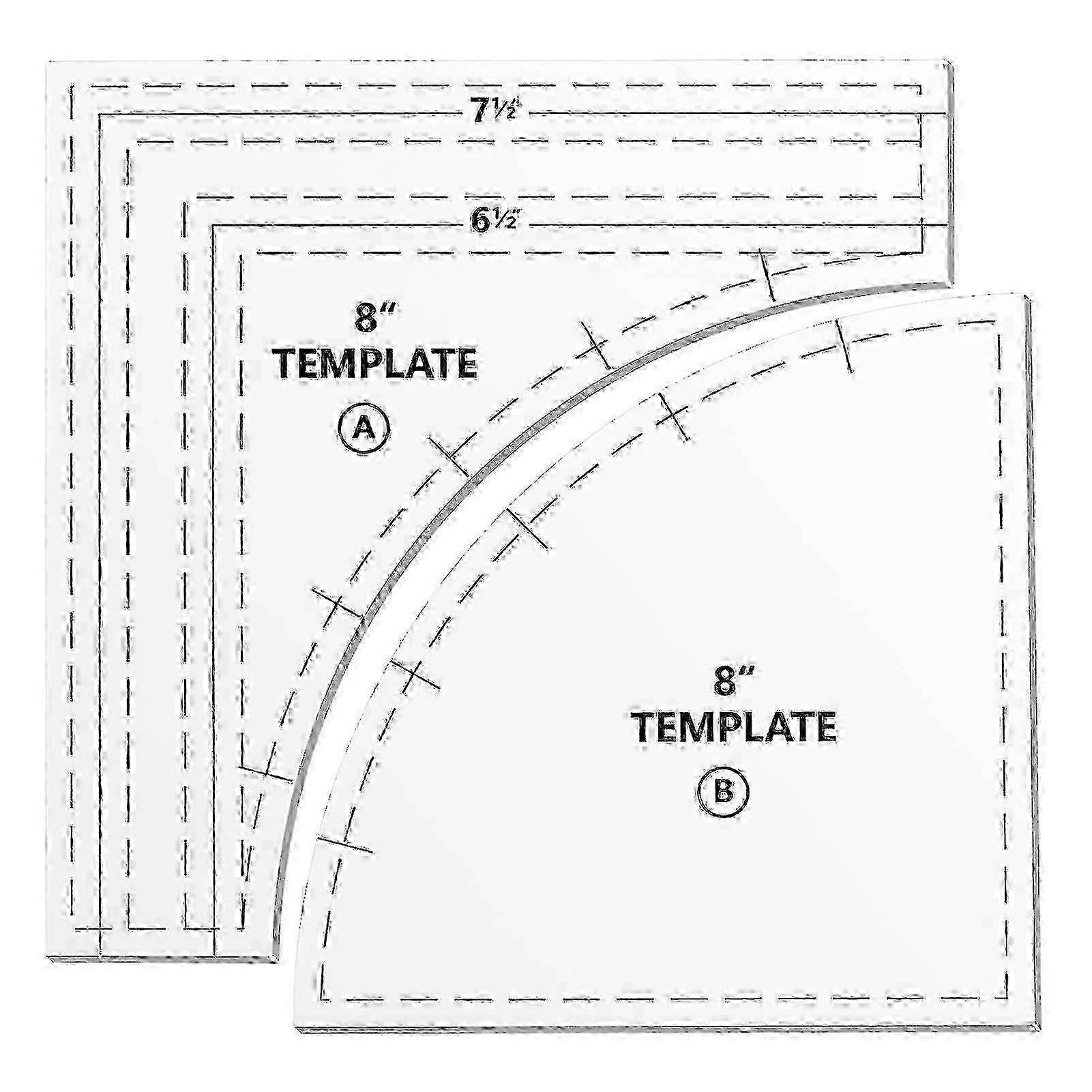 quilting templates drunkards path for sewing and DIY crafts