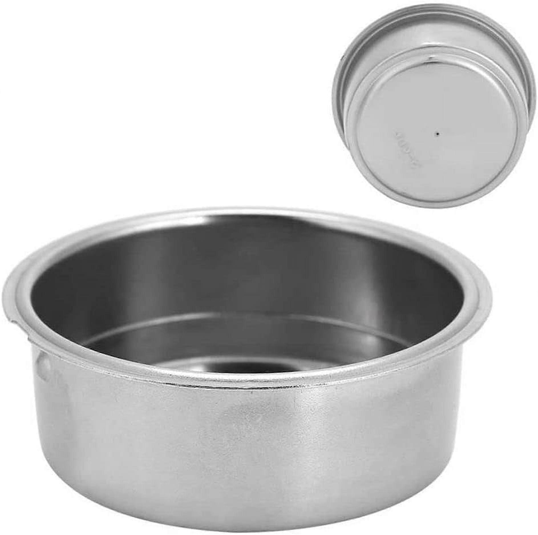 Coffee Filter Bowl, Stainless Steel Coffee Filter, 51mm Double Layer Pressurized