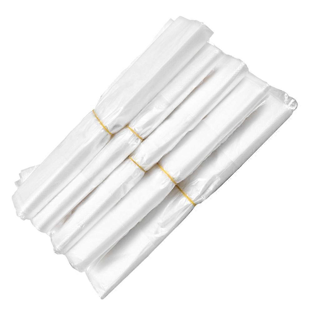 Transparent Plastic Bag with Handle for Food Packaging 100Pcs