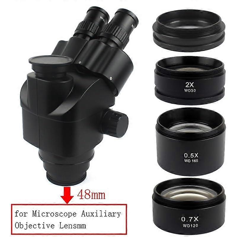 0.5X Barlow Lens for Stereo Microscope Wider Field of View Quick Attachment Accessory Kit