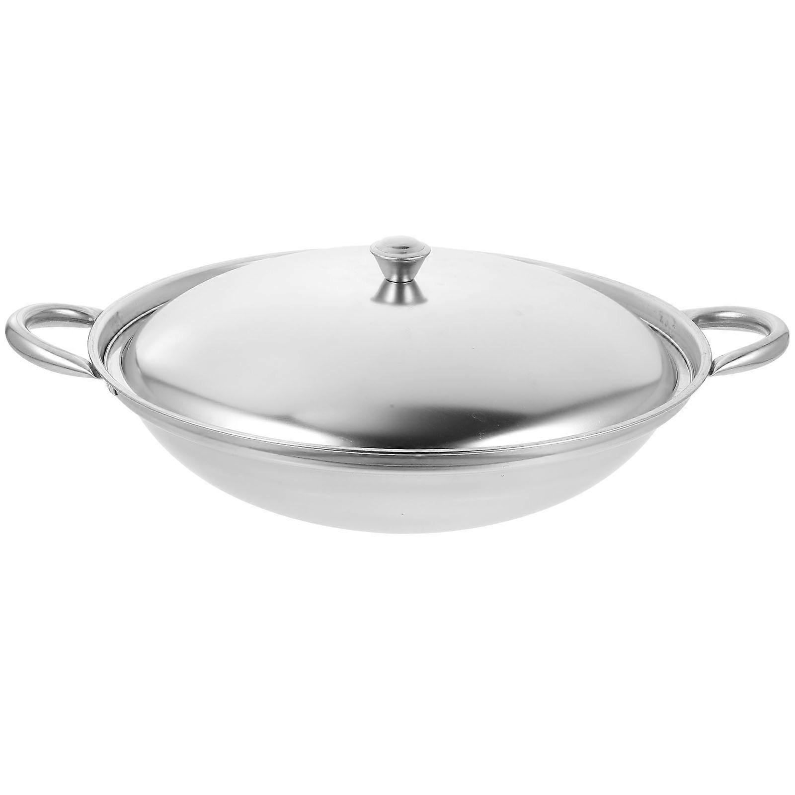 Pot Handle Stainless Steel Cooking Pan for Kitchen Use Portable