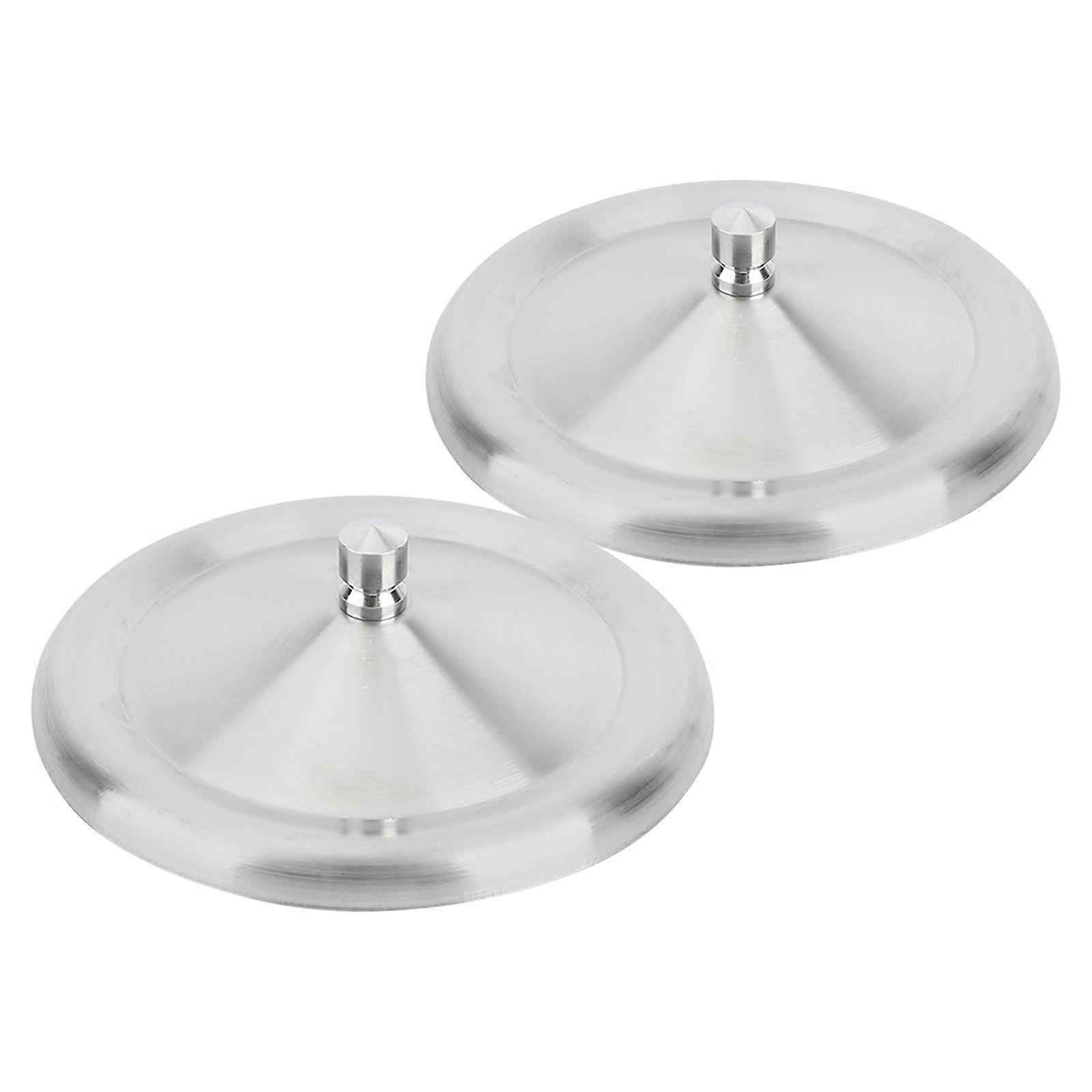 Practical Stainless Steel Mug Lid for Leakproof Use 2Pcs