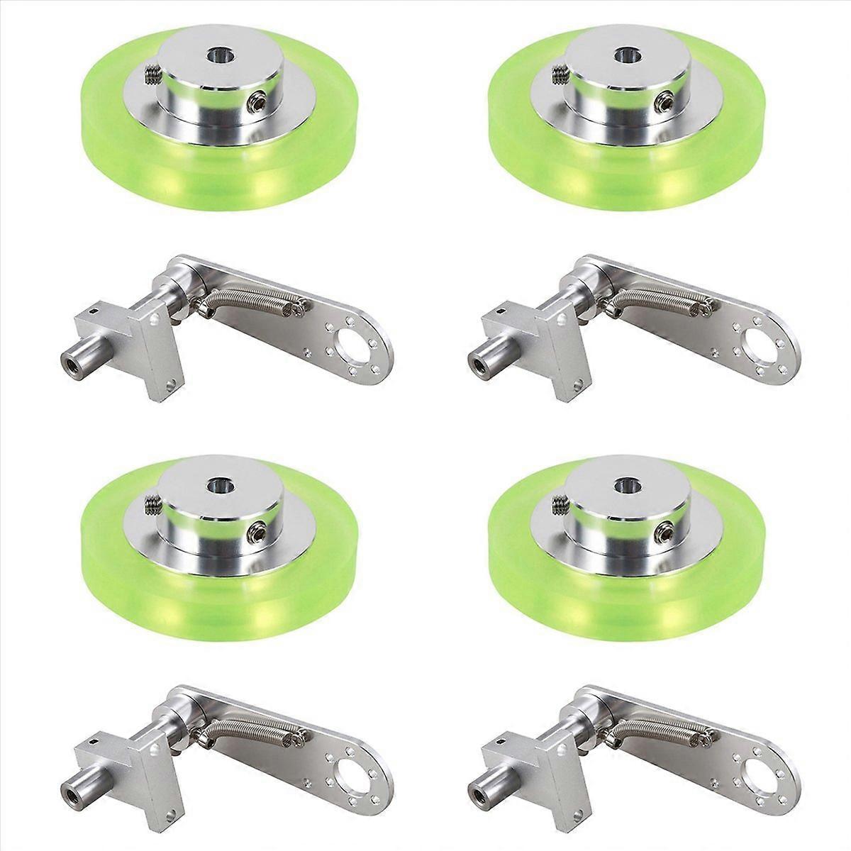 Roue codeuse industrielle en aluminium polyuréthane de 200 mm