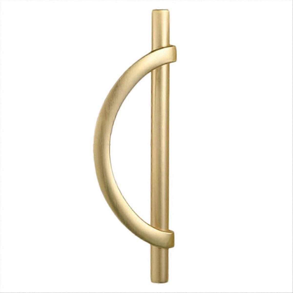 2Pcs Gold Cabinet Pulls Drawer Pulls Half Moon Shape Cabinet Pulls A