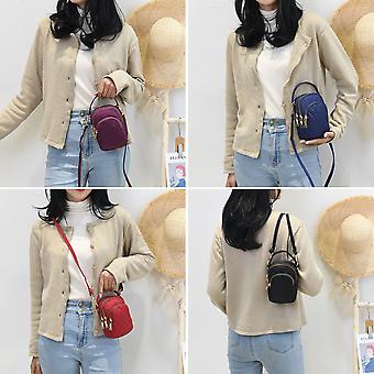 Mini Ladies Mobile Phone Bag Oxford Multi-layer Zipper Women's Crossbody Wallet Handbag Comfortable Underarm Bag For Women