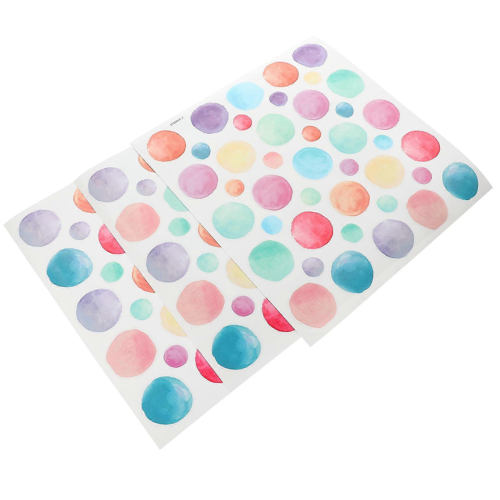 Dot Border Sticker PVC for Decoration 3 Sheets Adhesive Border Trim