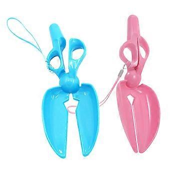 2pcs Dog Pooper Scooper Scissor Style Easy Grip Lightweight Pet Waste Picker for Walks and Garden