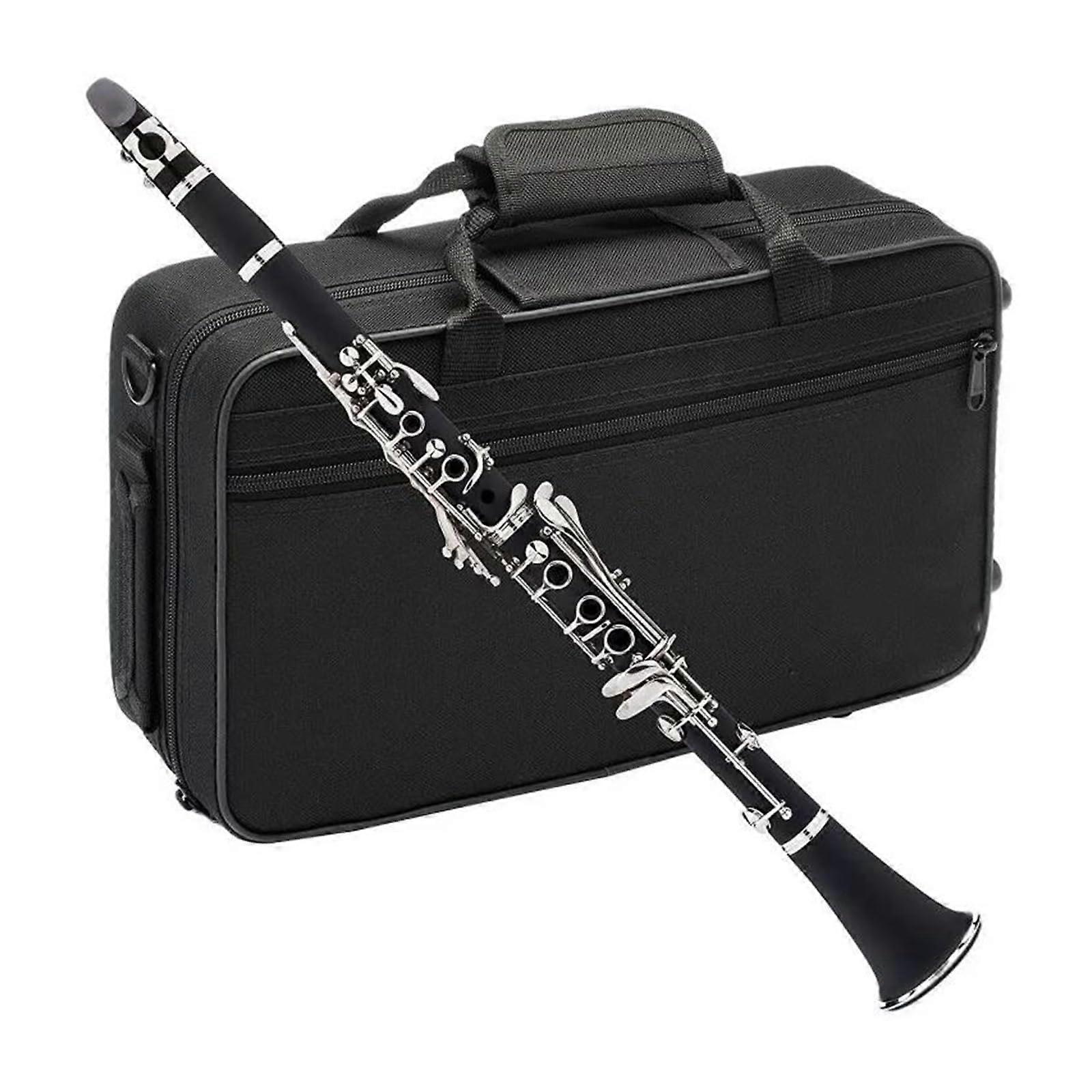Professional Bb Clarinet with 17 Keys Bakelite Body, Responsive Key Control, Beginner Friendly Setup