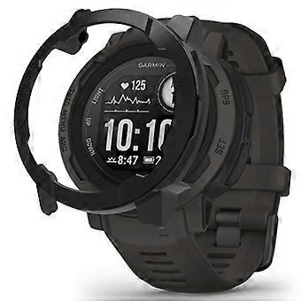 Kompatibel med Garmin Instinct 2 urkasse anti-drop hårdt pc-dæksel ramme halvt beskyttende cover