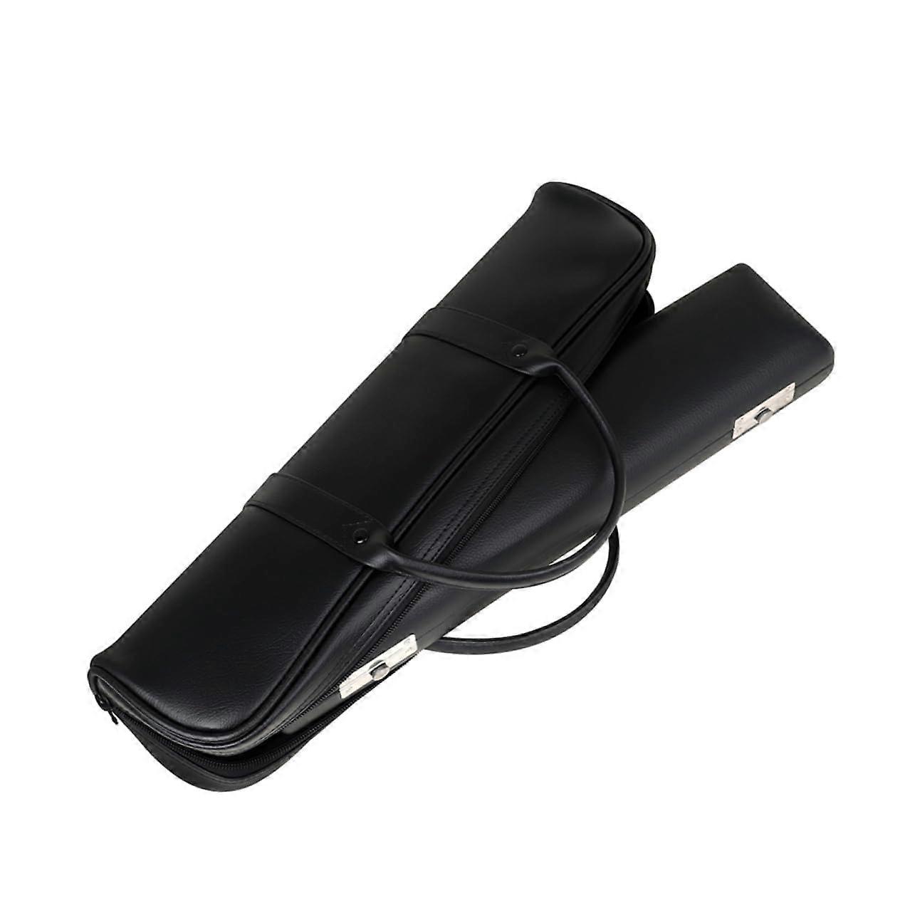 Leather Flute Case and Clarinet Case, Lightweight Compact Storage, 1 Set