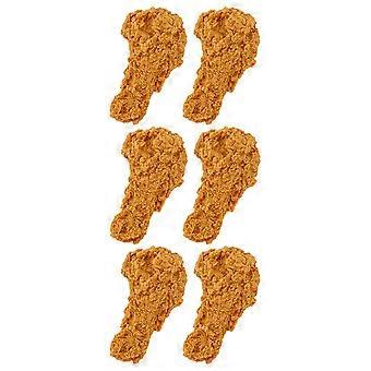 6Pcs Fake Fried Chicken Legs Home Ornaments Simulation Drumstick Decorations for Kitchen Home