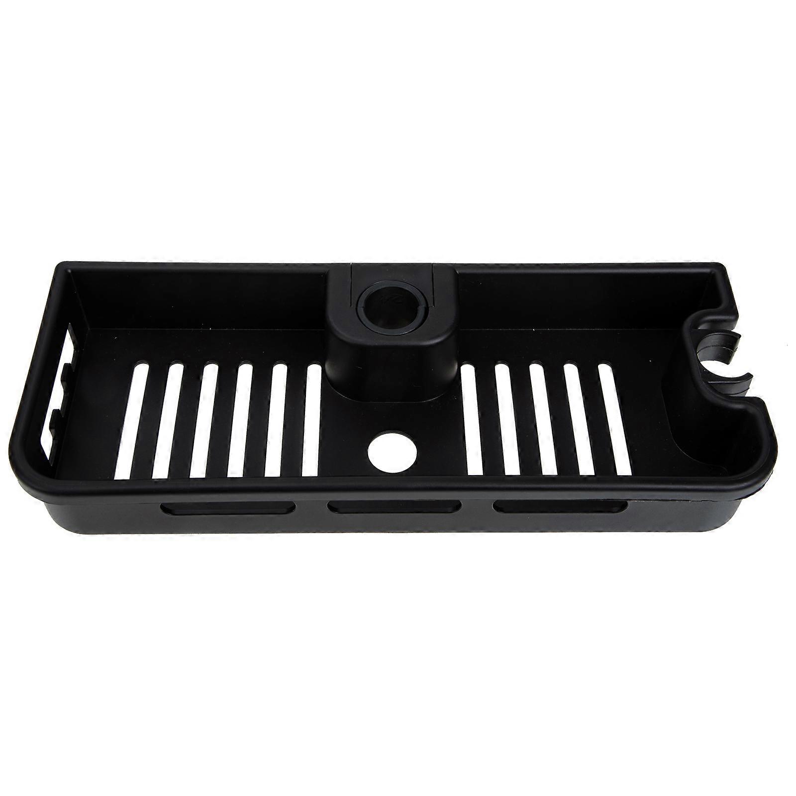 Plastic Shower Bar Storage Rack with Hole-Free Design 2Pcs Multi-Function