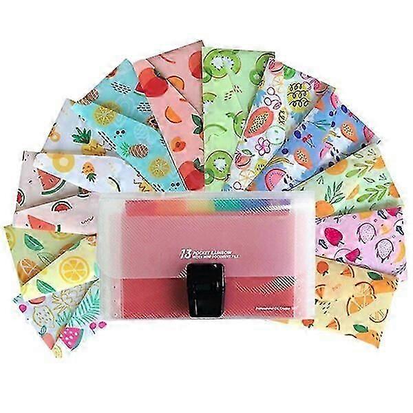 Plastic envelope set, 12+24 quantity combination, five-color printing with good effect