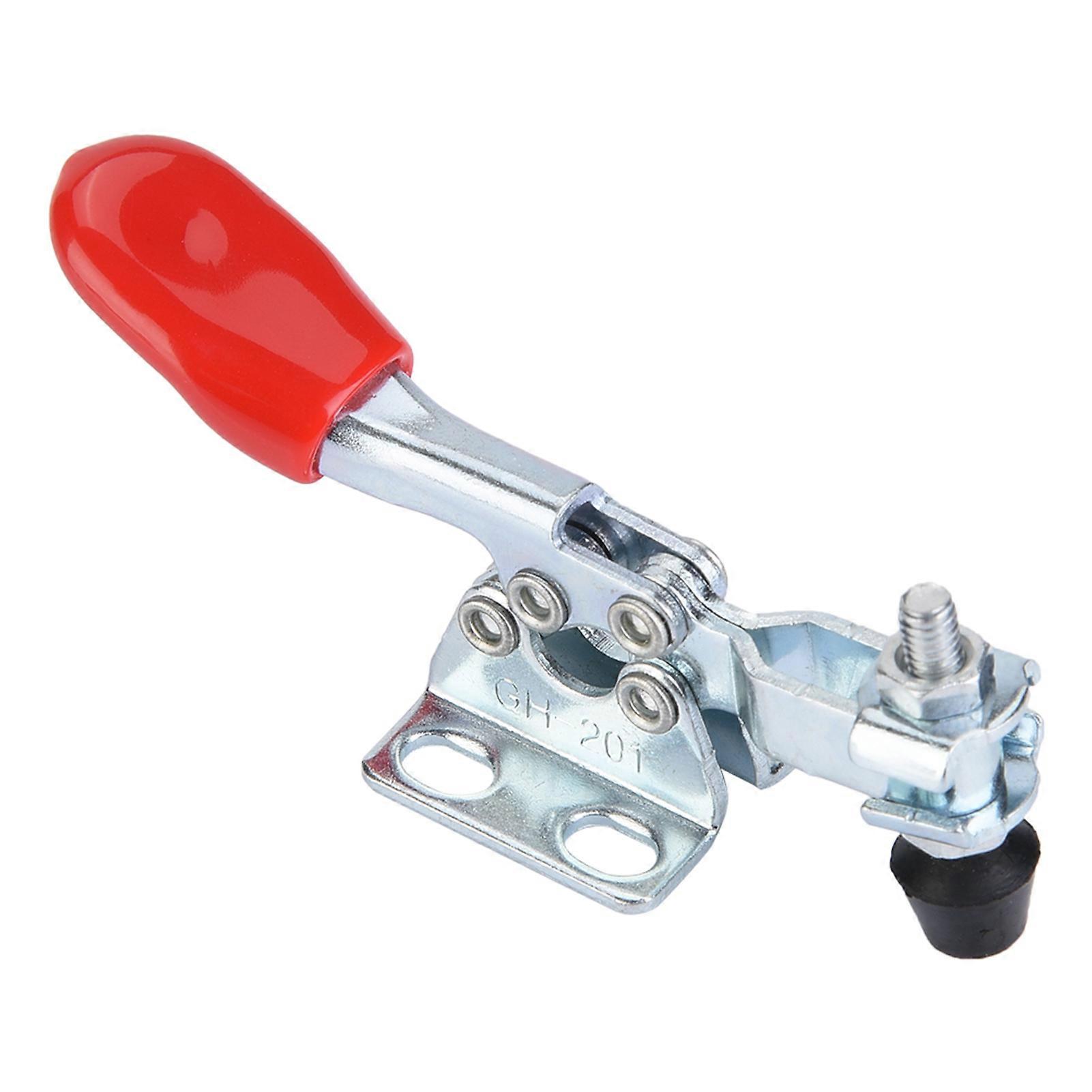 5Pcs Iron Galvanized Quick Fixed Vertical Type Hand Holding Capacity Toggle Clamp