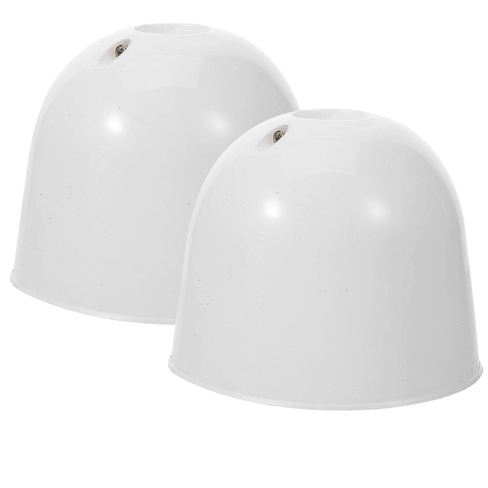 White Ceiling Fan Bottom Canopy Protector for Home Use 2Pcs