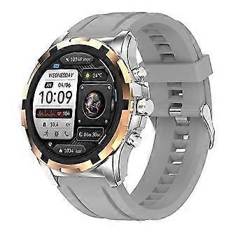 Silver 1.43'' AMOLED Smartwatch  C Bluetooth Calling, 316L Steel Strap, Heart Rate, Sport Modes