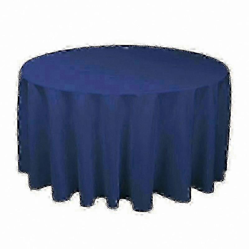 Solid Color Wedding Round Tablecloth Durable Polyester Table Cover