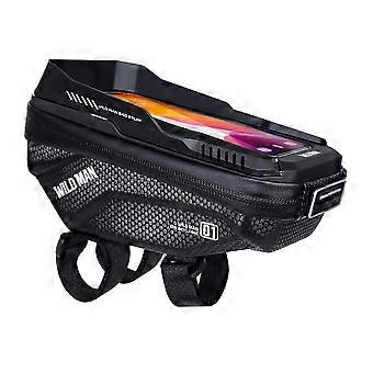 WILD MAN XT1 1L Cykelstyrtaske EVA Hardshell Touchscreen Telefonholder Fronttaske til Mountain Road Cykel