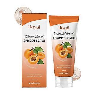Hoygi Crema Exfoliante Facial de Albaricoque Limpiador Suave Hidratante Refrescante No Tirante Suave Delicado Limpieza Facial