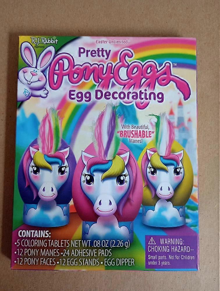 Pretty Pony Magical Unicorn Easter 65pc Egg Decorating Kit