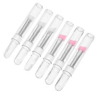 6pcs Silicone Eye Makeup Brush Eye Shadow Brush Lip Makeup Brush with Caps for Makeup Application Face Care Accessories