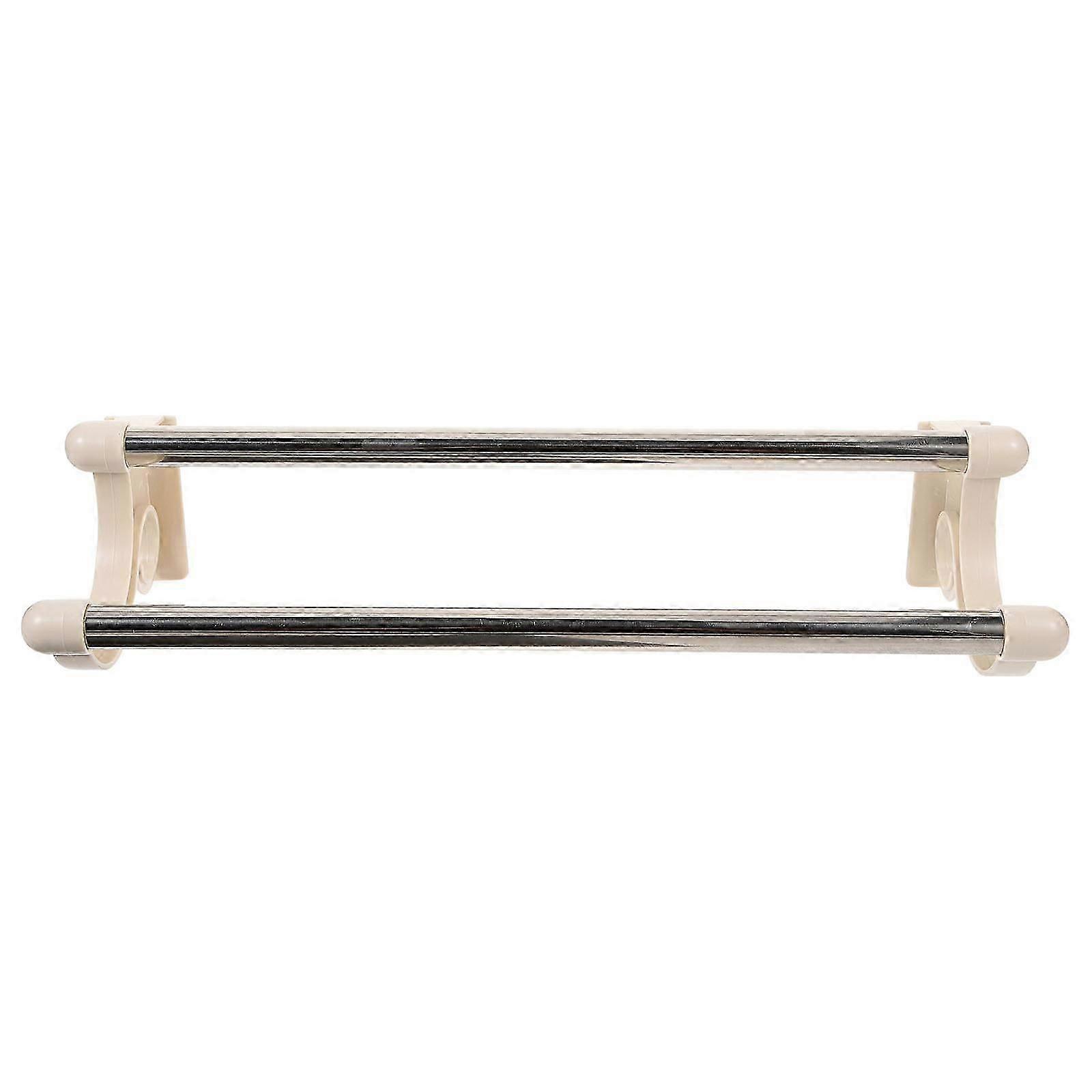 Double Towel Bar Wall Mount Rack For Bathroom Storage