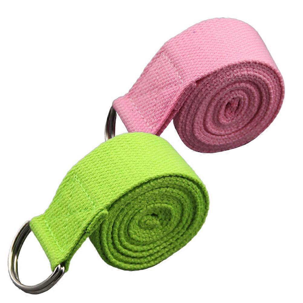 Stretch Pull Straps for Fitness 2Pcs Assorted Color
