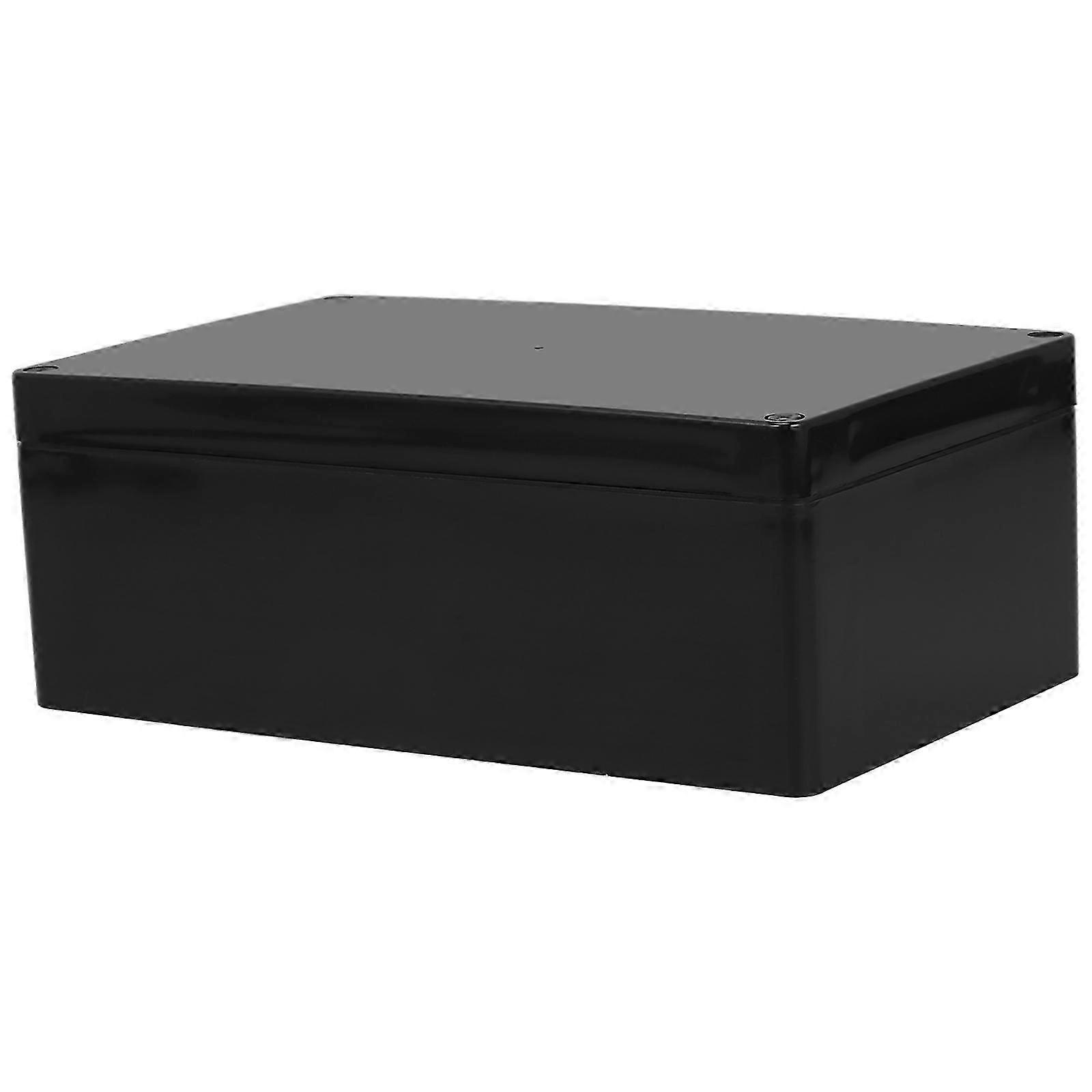 Wall Mounted Outdoor Socket Box Weatherproof Electrical Box Black ABS