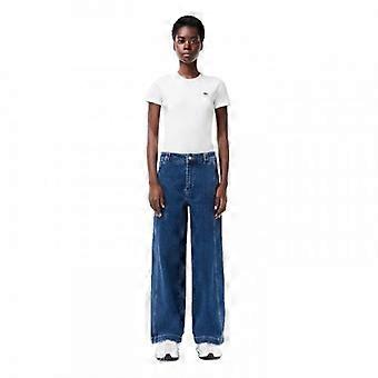Lacoste Womens/Ladies Denim Relaxed Fit Jeans