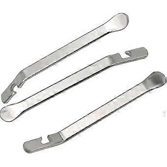 3pcs Stainless Steel Bicycle Tire Levers Metal Tyre Spoon Iron Changing Tool Bike Tire Levers To Repair Bike Tube Bike Tire Repair Too Bike Tube Rep