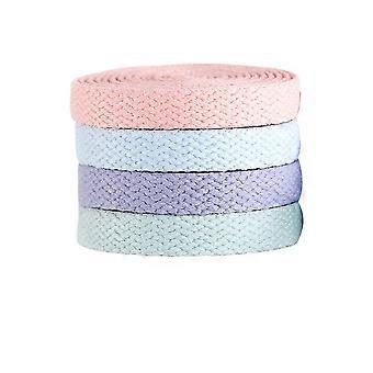 8 stks Platte Schoenveters Casual Sneaker Polyester Schoenkoorden Schoenveters Mode Schoenveter (Diverse Kleur, 120CM)