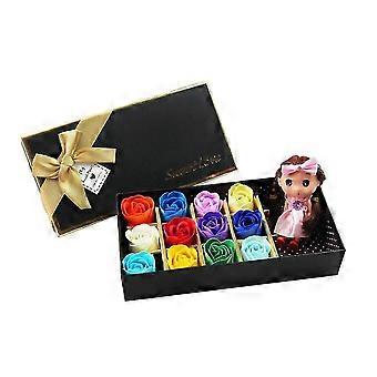 Rose Flower Soap Bath Soap Gift Box with for Birthday Or Wedding