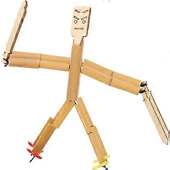2 sets van bamboe marionet speelgoed DIY assembleren bamboe marionet Kit Desktop marionet speelgoed kinderen speelgoed