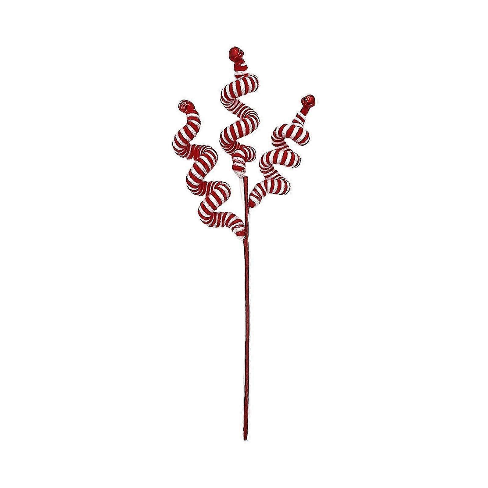 Christmas Yarn Decor 35cm Red White Insert Ringable C Type Bell Decoration