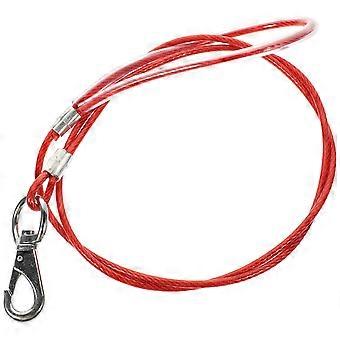 Chew Proof Dog Leash Red Metal Puppy Leash for Strong 5Pcs Pack