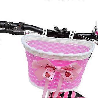 1Pcs Kids Boys Girls Front Bowknot Basket Children Bicycle Shopping Stabilizers