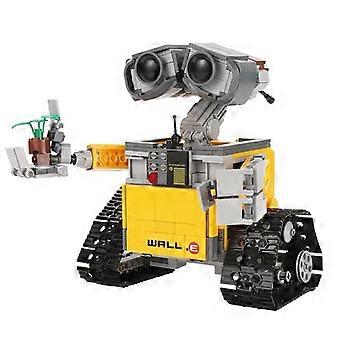 WALL-E robot small particle puzzle building blocks cross-border remote control children's programming gift toys_OF [XR]