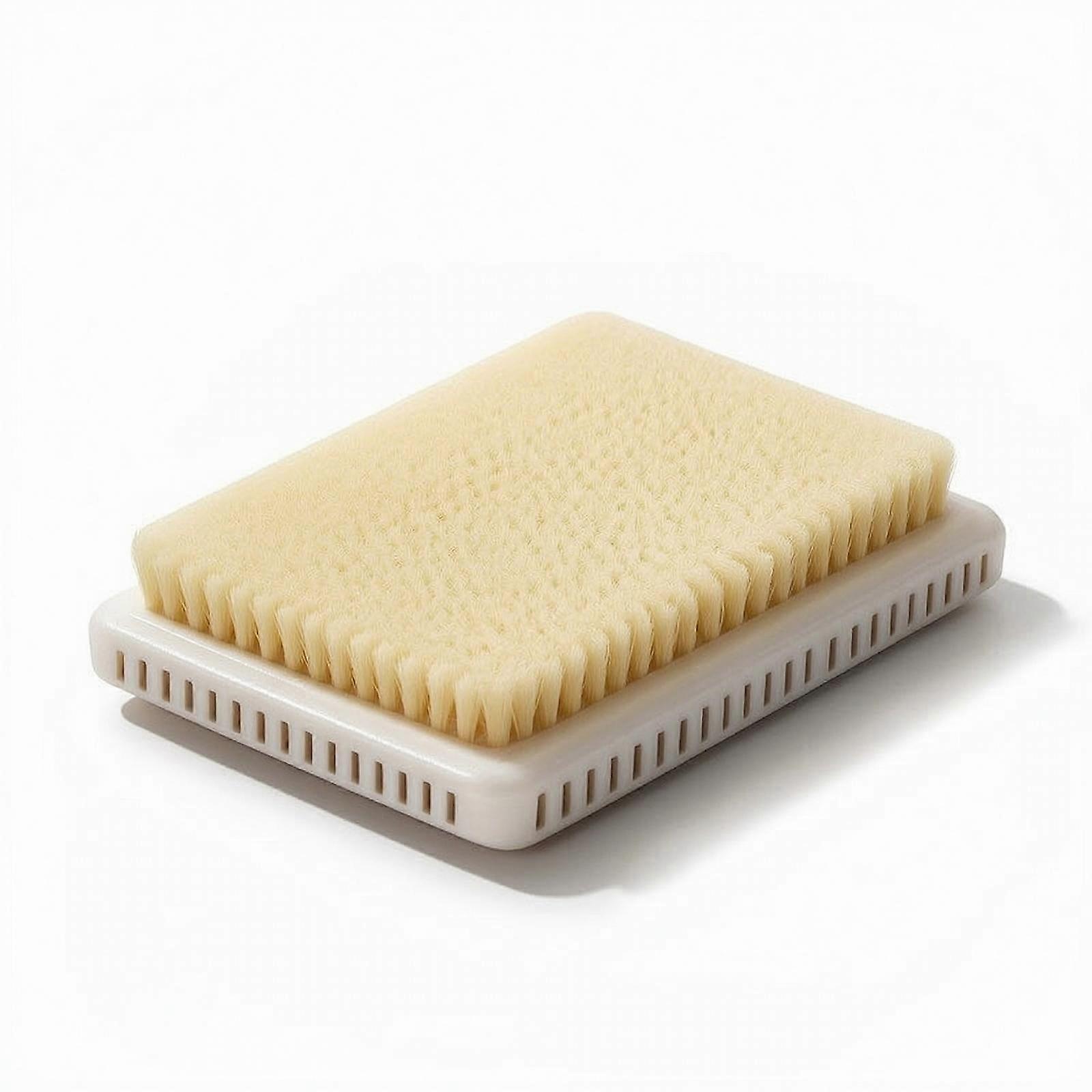 Back Scrubber Rectangular Bath Brush with Bristles for Bathroom, Elderly