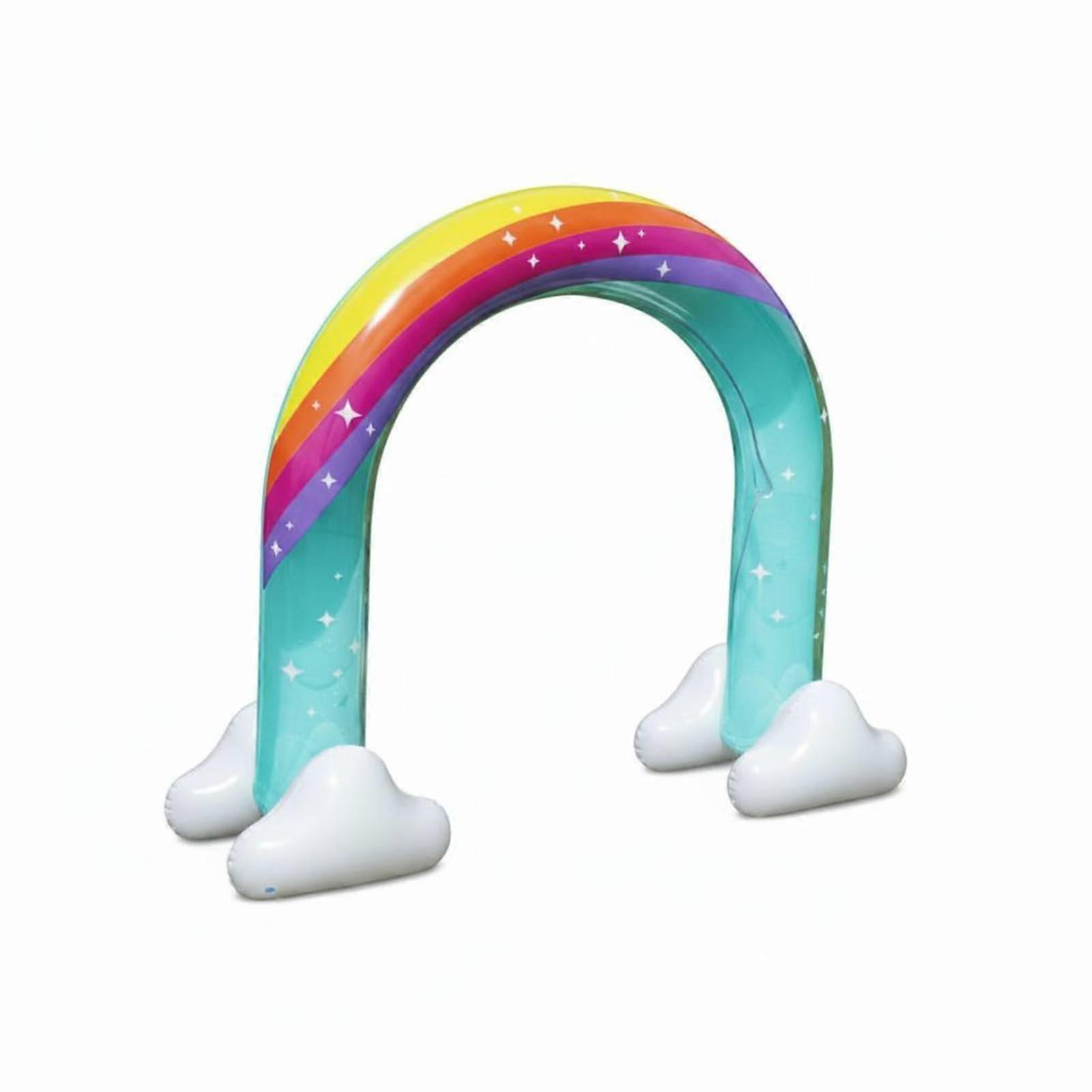 Rainbow Sprinkler Arch Easy Setup Inflatable Arch Sprinkler Backyard Fun