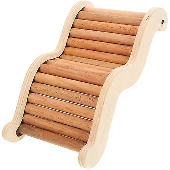 Wood Hamster Ladder Climbing Toy for Decoration Sturdy Light Brown