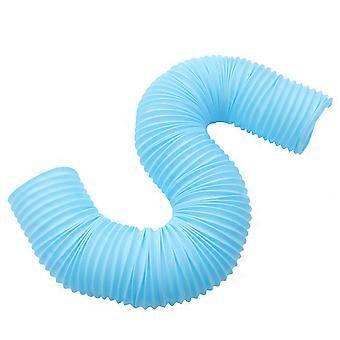 Plastic Pet Tunnel Telescopic Hamster Tunnel Toy for Pets 1Pcs Blue